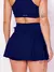 Short Saia Babado Cintura Alta Feminina Fitness Academia Suplex - comprar online