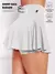 Short Saia Babado Cintura Alta Feminina Fitness Academia Suplex