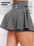 Short Saia Babado Cintura Alta Feminina Fitness Academia Suplex - comprar online