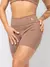Conjunto Fitness Top Alça e Short Legging Blackout Cós Alto Feminino Liso Básico Academia Zero Transparência - Roxo - comprar online