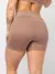 Conjunto Fitness Top Alça e Short Legging Blackout Cós Alto Feminino Liso Básico Academia Zero Transparência - Roxo na internet