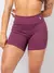 Conjunto Fitness Top Alça e Short Legging Blackout Cós Alto Feminino Liso Básico Academia Zero Transparência - Roxo - comprar online