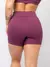 Conjunto Fitness Top Alça e Short Legging Blackout Cós Alto Feminino Liso Básico Academia Zero Transparência - Roxo - comprar online