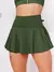 Short Saia Babado Cintura Alta Feminina Fitness Academia Suplex