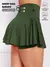 Short Saia Babado Cintura Alta Feminina Fitness Academia Suplex - OutletZone10
