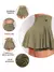 Short Saia Babado Cintura Alta Feminina Fitness Academia Suplex