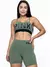Conjunto Fitness Top Alça e Short Legging Blackout Cós Alto Feminino Liso Básico Academia Zero Transparência - Roxo - comprar online