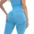 Kit Shorts Top e Calça Legging Para Academia Levanta e Empina BumBum Moda Fitness Azul Menta - loja online
