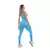 Kit Shorts Top e Calça Legging Para Academia Levanta e Empina BumBum Moda Fitness Azul Menta