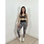 Imagem do Conjunto Feminino de Academia Calça Leg Top Fitness Estampada
