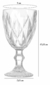 Jogo de Taças vidro Diamond 350 ml - loja online