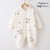 Macacão infantil macio para todas as estações, roupa para recém-nascido, urso brincalhão rastejando - Molécula Sapécula