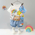 Conjunto de Shorts de Jeans Infantil com Top de Algodão - Conjunto Fofinho em Duas Peças - Molécula Sapécula