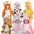 Imagem do Macacão de animal do bebê recém-nascido, Kigurumi, Menino, Pijama Meninas, Ro