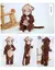 Macacão de animal do bebê recém-nascido, Kigurumi, Menino, Pijama Meninas, Ro