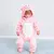 Imagem do Macacão de animal do bebê recém-nascido, Kigurumi, Menino, Pijama Meninas, Ro