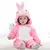 Macacão de animal do bebê recém-nascido, Kigurumi, Menino, Pijama Meninas, Ro