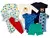 Conjunto Kit 9 Body Peças Enxoval Maternidade Bebê Body Mijão Calça Macacão na internet