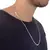 Colar Corrente Masculina Piastrina Aço Inox Legítimo Prata Unissex