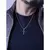 Conjunto 2 Peças Kit de Joias Corrente Masculina Banhada a Prata e Pingente Cru - Dropify