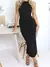 Sexy feminino vestido longo ruched sem mangas magro sólido verão festa volta s - Ápice Story