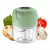 Mini Processador Triturador Elétrico 3 Laminas Moedor Alho Cebola Carne Vegetais Fruta Amendoim Recarregável USB 250ml