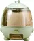 Kitchen Grain Storage Container, Dispenser, Rotação de 360 °, One Click Output, 6-Cell Storage, Adequado para Feijão e Arroz