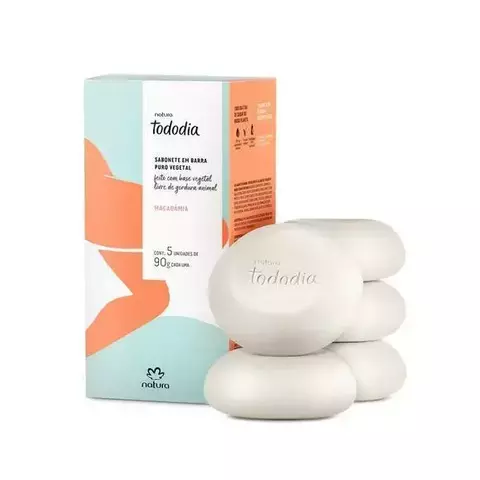 Sabonete em Barra Puro Vegetal Tododia Macadâmia 5x1 - comprar online