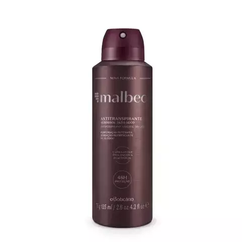 Desodorante Antitranspirante Aerosol Malbec O Boticário 75g 125ml