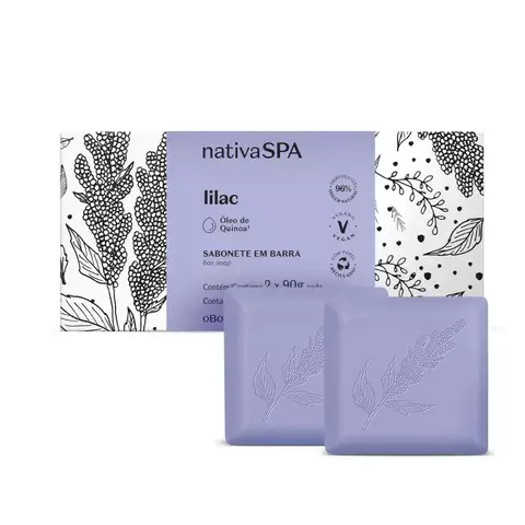 Nativa Spa Sabonete Em Barra Lilac 2x90G Cada