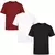 Kit 3 Camisetas Masculina Lisas Algodão 100% Confortável Academia Confortável Cores Sortidas 30.1 - loja online