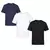 Kit 3 Camisetas Masculina Lisas Algodão 100% Confortável Academia Confortável Cores Sortidas 30.1 na internet