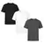 Imagem do Kit 3 Camisetas Masculina Lisas Algodão 100% Confortável Academia Confortável Cores Sortidas 30.1