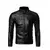 Jaqueta Masculina De Couro Slim Fit Casual Inverno Frio na internet