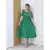 LILIN Vestido Plissado Liso Manga Bufante - loja online