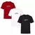 Kit 3 Camisetas Masculina Lisa Camisa 100% Algodão Jesus Religião na internet