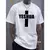 Camiseta Masculina Algodão Yeshua Cruz Jesus Cristo Street Camisa na internet