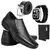 Kit Sapato Social Em Couro Italiano + Brindes Extremo Confortável Classico - Da3 styles
