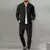 Outono inverno masculino casual blazer conjunto nova moda waffle terno de basebo - comprar online