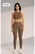 Conjunto de roupas de yoga feminino cintura alta leggings e topo duas peças sem na internet