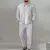 Outono inverno masculino casual blazer conjunto nova moda waffle terno de basebo - loja online