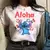 2024 90s ponto disney engraçado dos desenhos animados t camisa feminina lilo po