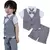 Imagem do Conjunto de roupas para bebês meninos, roupa infantil do Cavalheiro, top e shor