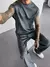 2025 verão nova moda esportiva masculina calças casuais conjunto colete solto