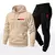Imagem do Conjunto Moletom Unissex Estampado Paris Calça e Blusa Com Capuz Bolso Canguru