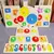 Classificador de Formas Montessori – Brinquedo Educativo com Formas Geométricas para Crianças - Toque Mágico