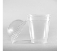Vaso Frappe Descartable 360cc C/tapa Domo Cristal X 300 Un - FERVIS GROUP