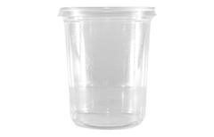 Pote Cristal Descartable 430cc + Tapa X900 Unidades