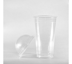 Vaso Frappe Descartable 600cc C/tapa Domo Cristal X 100 Un en internet