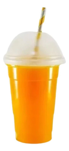 Vaso Frappe Descartable 440cc C/tapa Domo Cristal X 300 Un